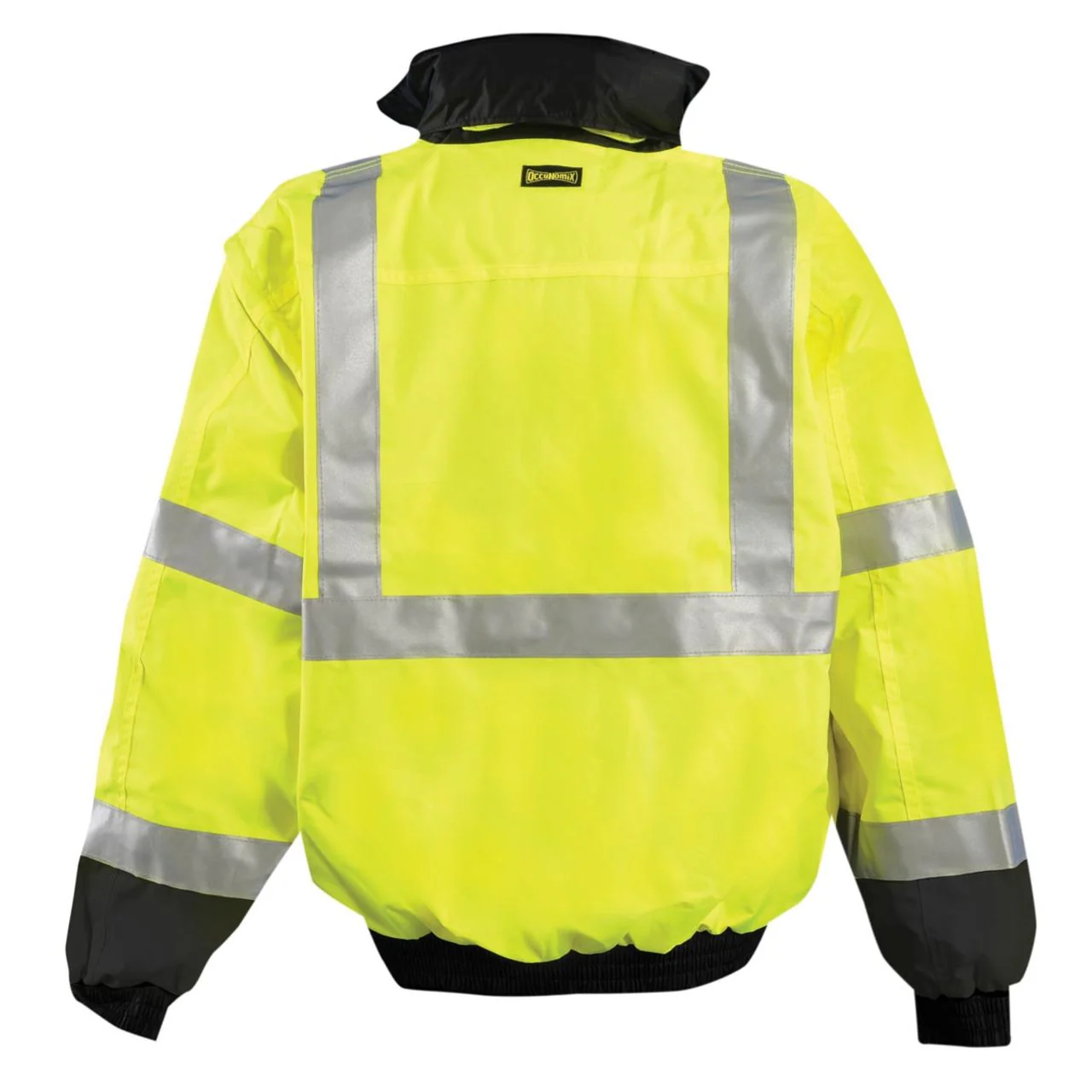 OccuNomix Type R Class 3 Hi-Vis 4-in-1 Black-Bottom Bomber Jacket, LUX-TJBJ-B - Image 2