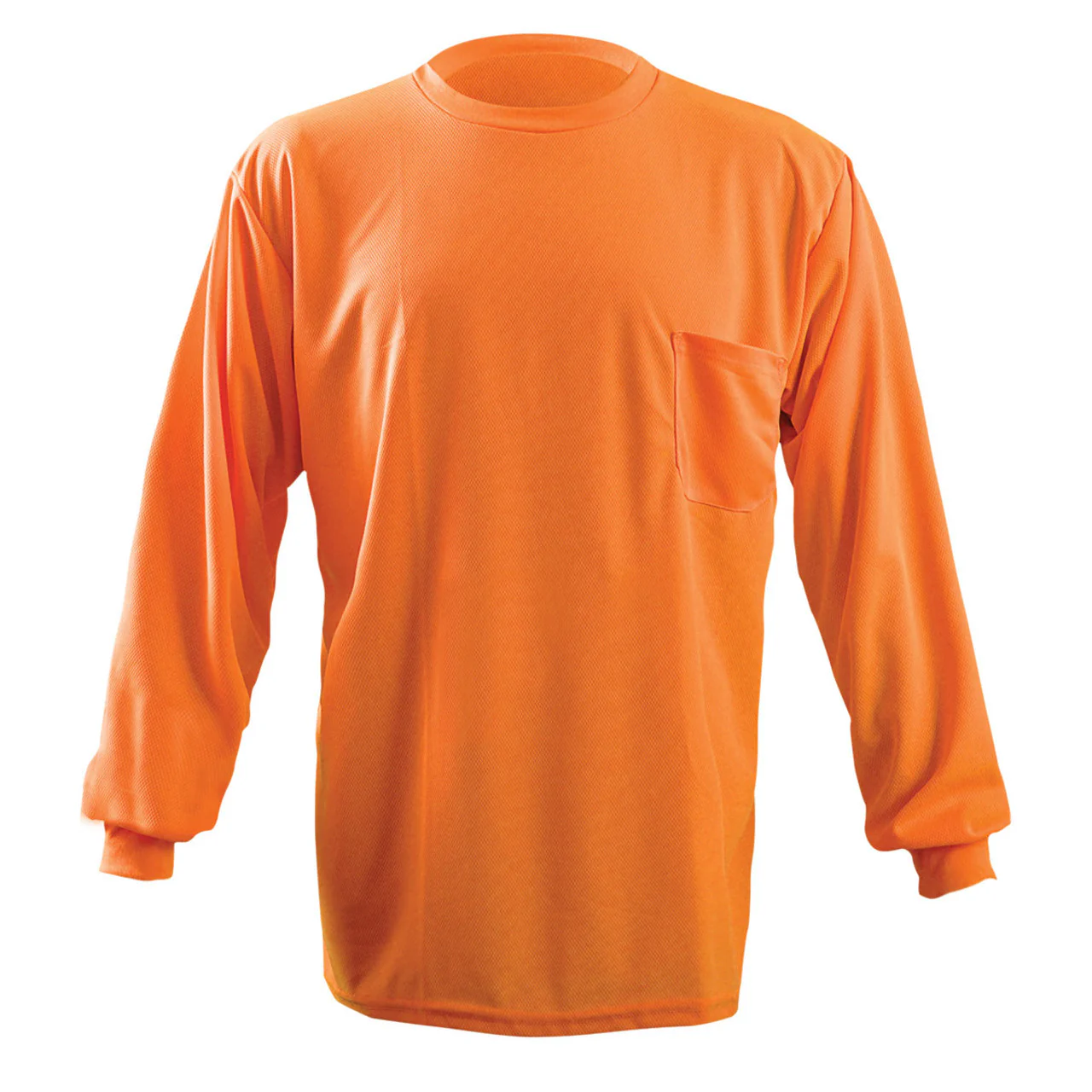 OccuNomix Hi-Vis Birdseye Long Sleeve T-Shirt, LUX-XLSPB - Image 3