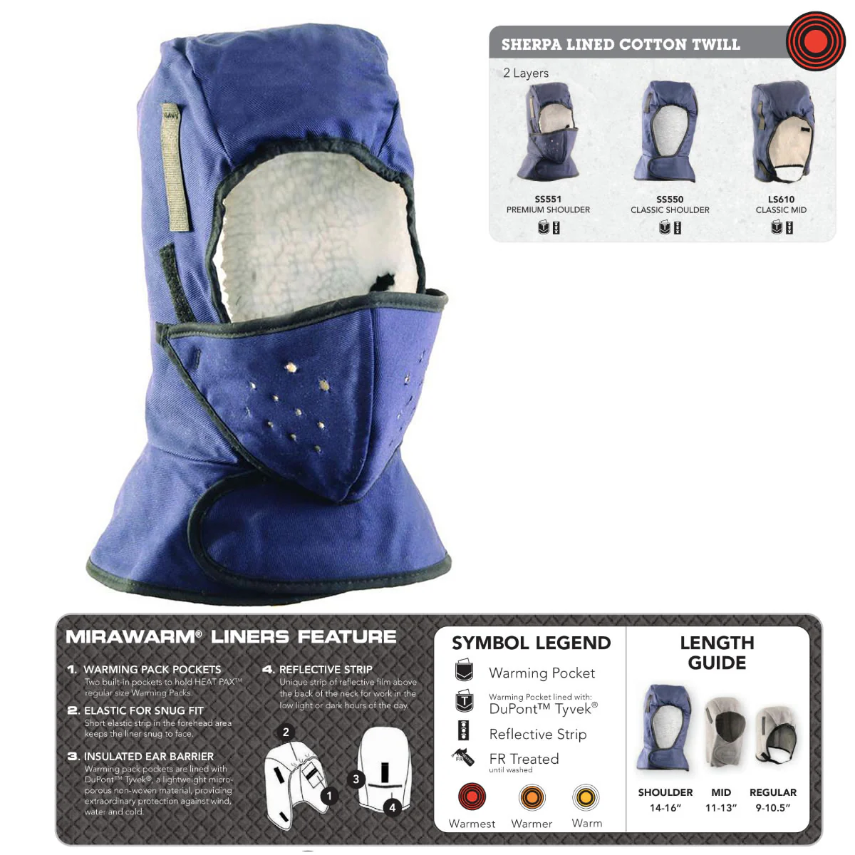 Winter Hard Hat Liner, Sherpa Lined Insulated - SS551 - Image 2