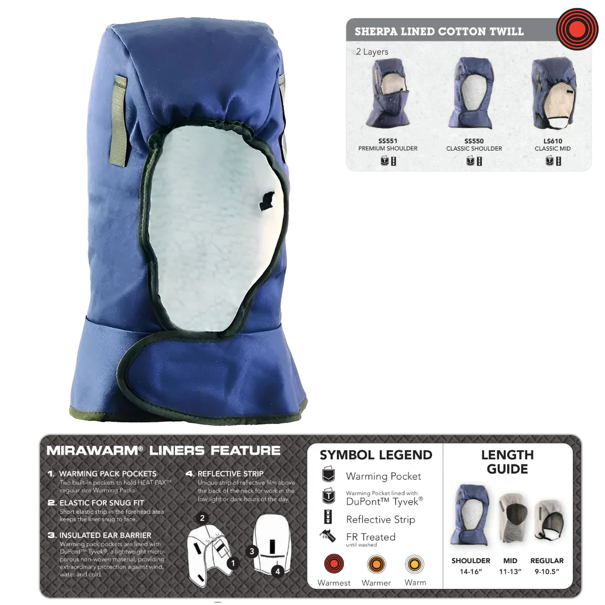 Winter Hard Hat Liner, Sherpa Lined Insulated - SS550 - Image 2