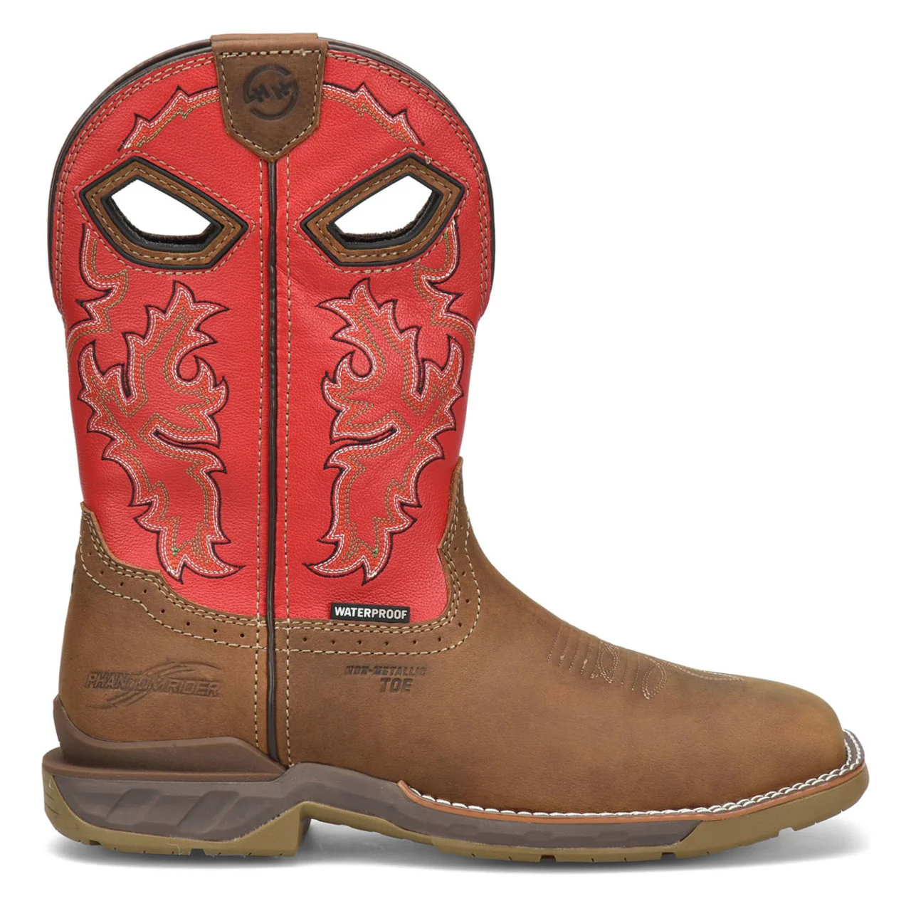 Phantom Rider Men's Henly  11" Waterproof EH Composite Toe Boots, DH5358, Tan/Red