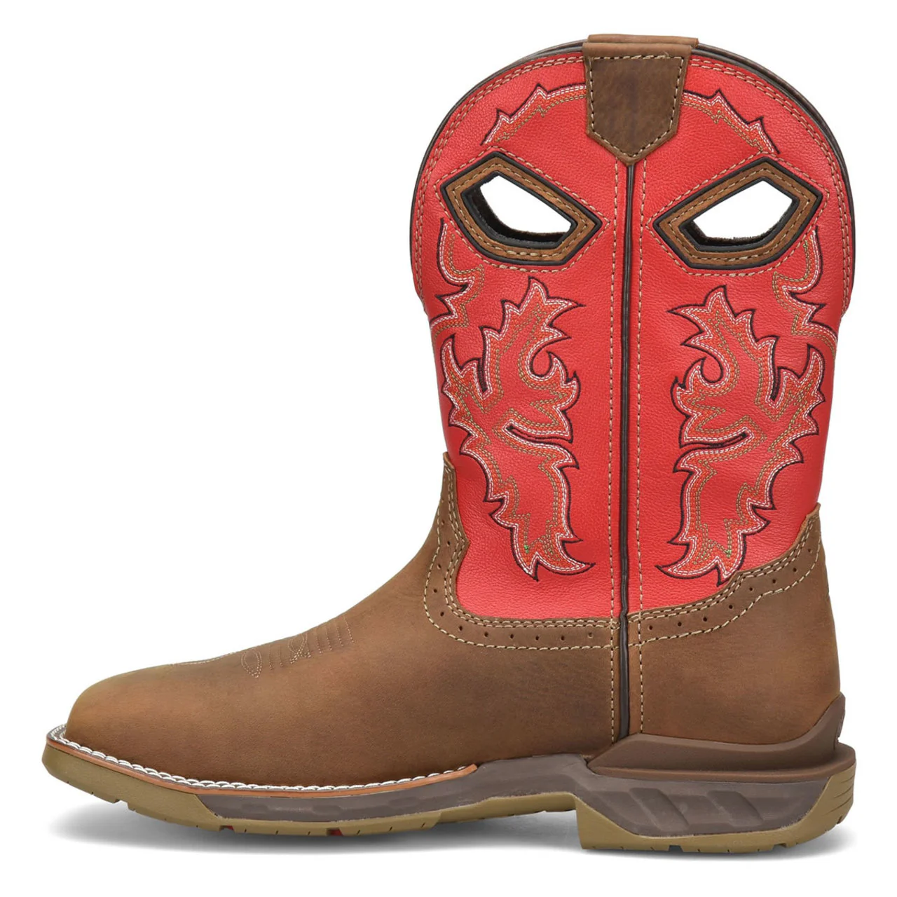 Phantom Rider Men's Henly  11" Waterproof EH Composite Toe Boots, DH5358, Tan/Red - Image 4
