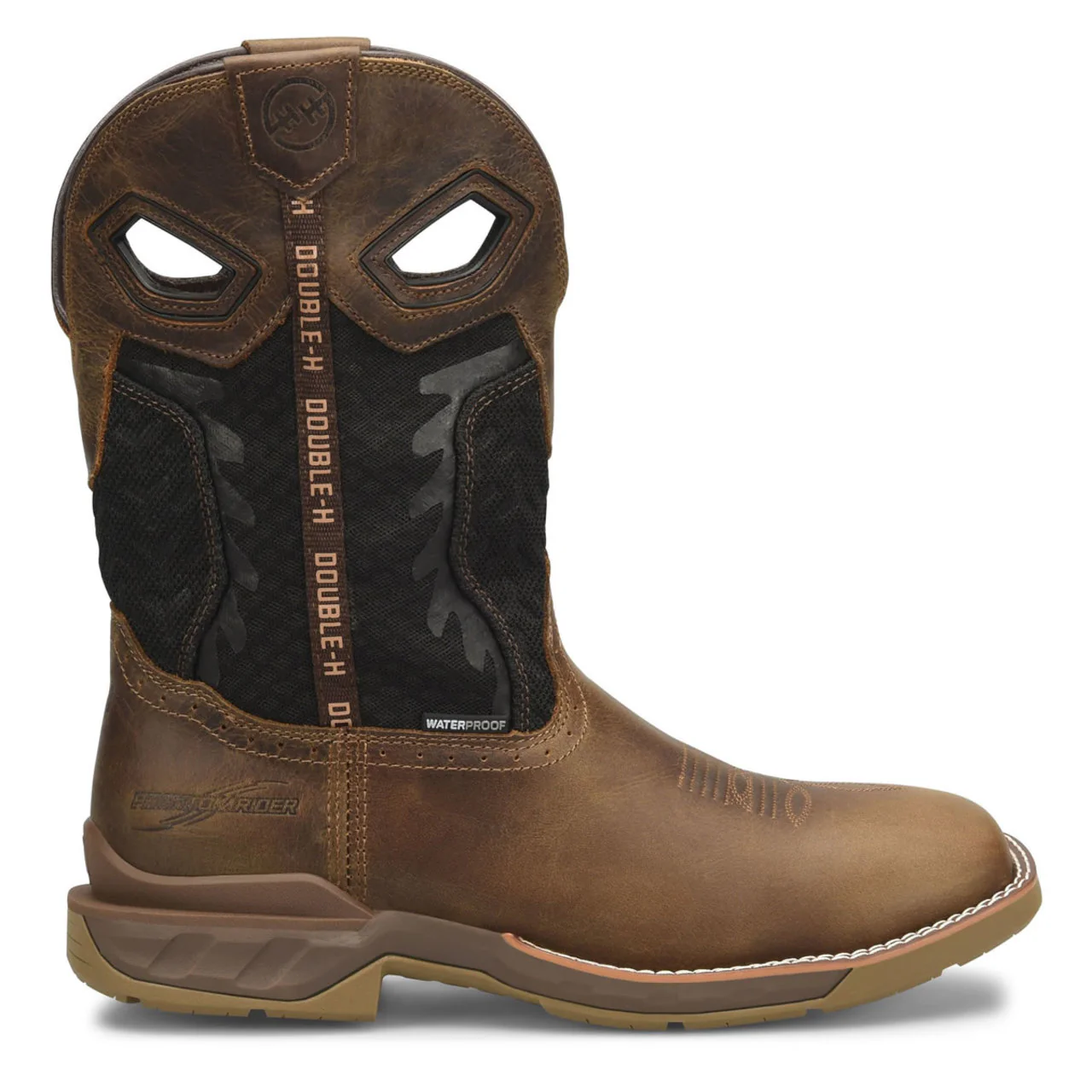 Phantom Rider Men's Zenon 11" Waterproof Roper Soft Toe Boots, DH5376, Brown