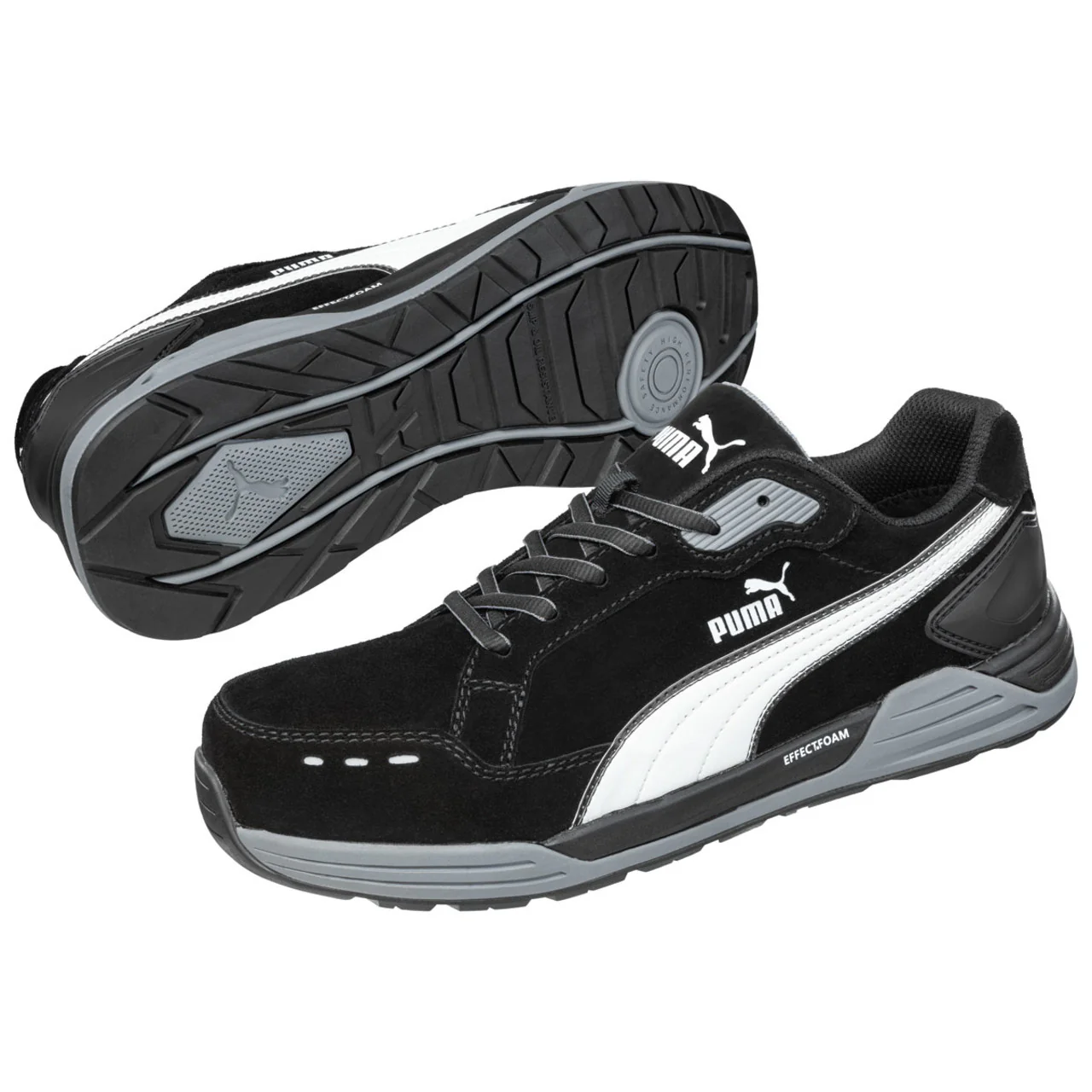Puma Safety Men's Urban Effect Airtwist Low EH Composite Toe Shoes, 644655, Black/White - Image 2