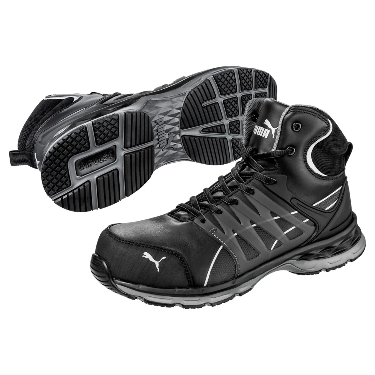 Puma Safety Men's Velocity 2.0 Mid SD Composite Toe Shoes, 633805, Black - Image 2
