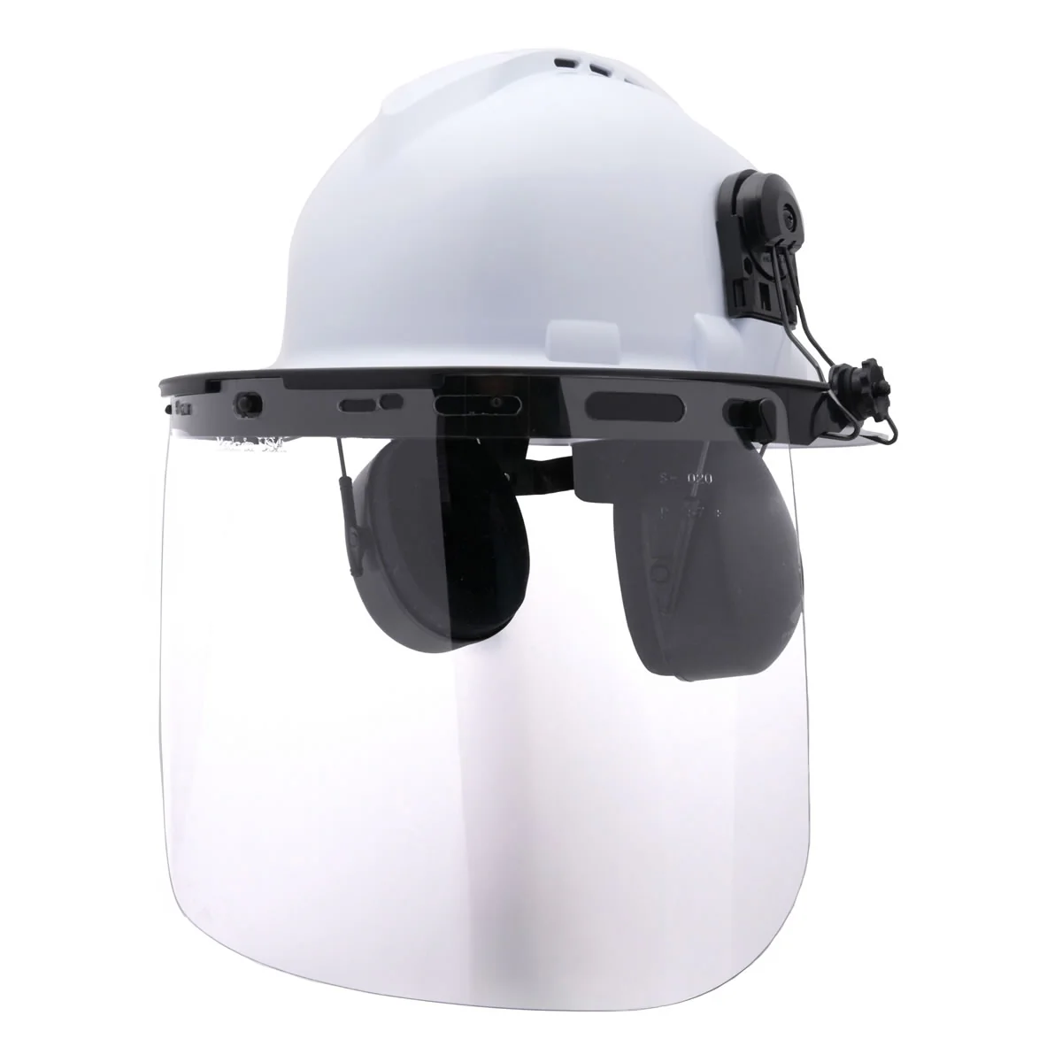 Pyramex Full Brim Hat Mounted Earmuffs, NRR 23dB, CMFB6010, Black - Image 4