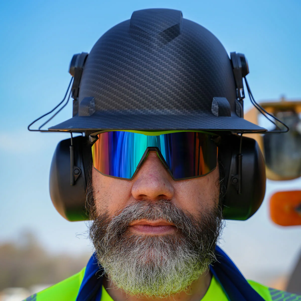 Pyramex Full Brim Hat Mounted Earmuffs, NRR 23dB, CMFB6010, Black - Image 5