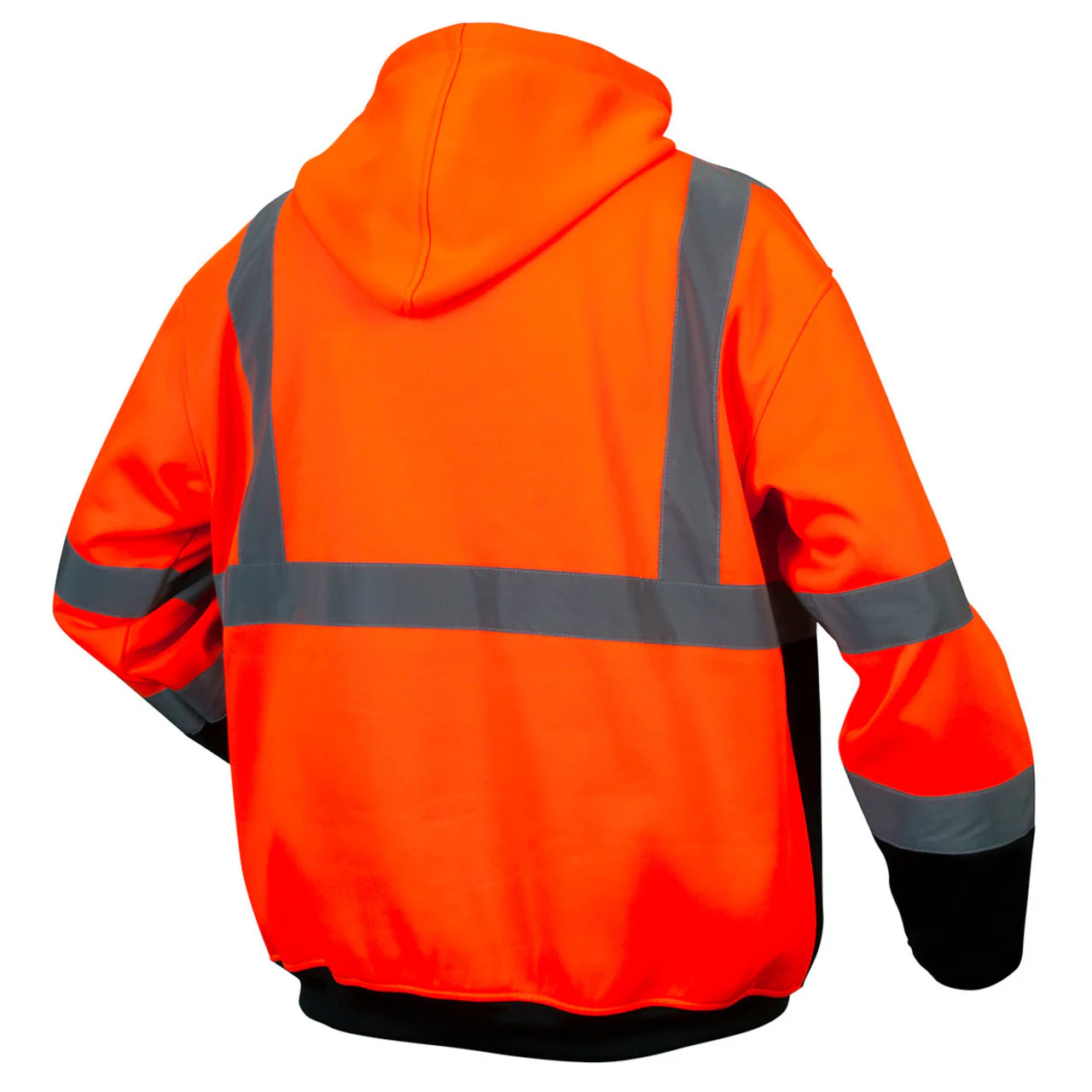 Pyramex RZH33 Type R Class 3 Hi-Vis Black Bottom Hooded Sweatshirt - Image 4