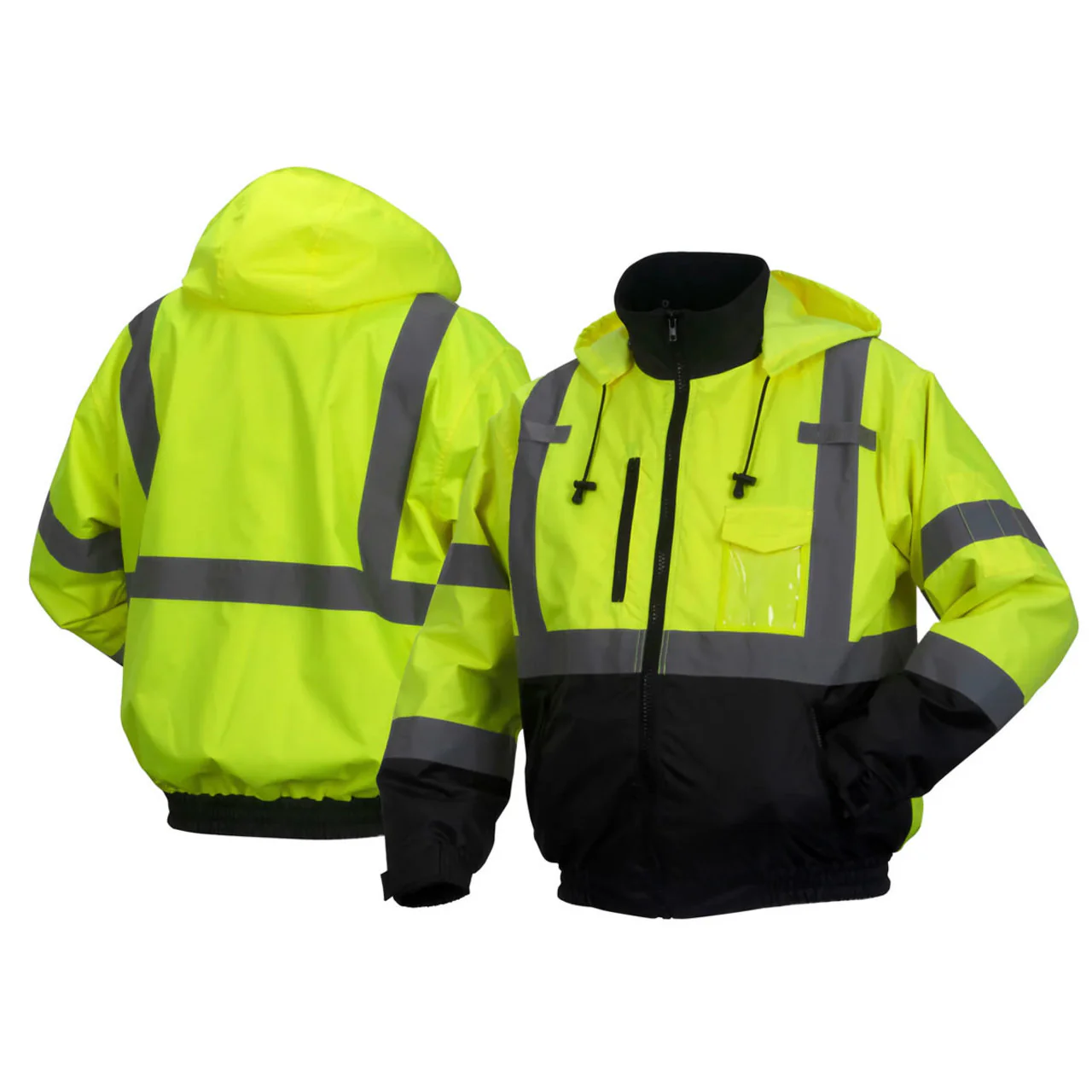 Pyramex RJ31H Type R Class 3 Hi-Vis Heated Waterproof Fleece Lined Jacket, RJ3110H - Image 4