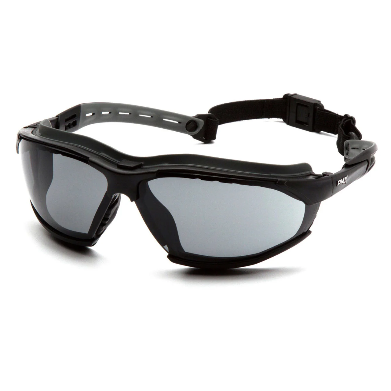 Pyramex Isotope Foam Padded Sealed Safety Glasses - H2MAX Anti-Fog Lens - Black Frame - Image 2