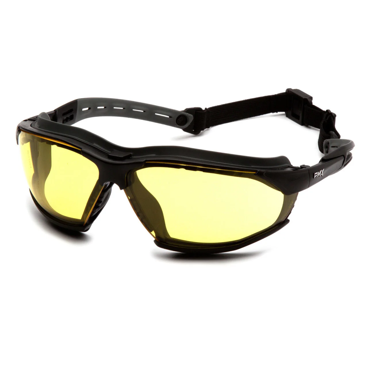 Pyramex Isotope Foam Padded Sealed Safety Glasses - H2MAX Anti-Fog Lens - Black Frame - Image 3