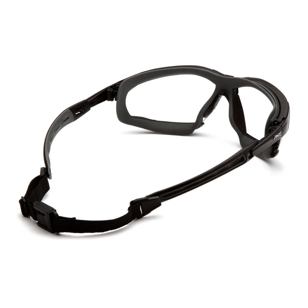 Pyramex Isotope Foam Padded Sealed Safety Glasses - H2MAX Anti-Fog Lens - Black Frame - Image 6