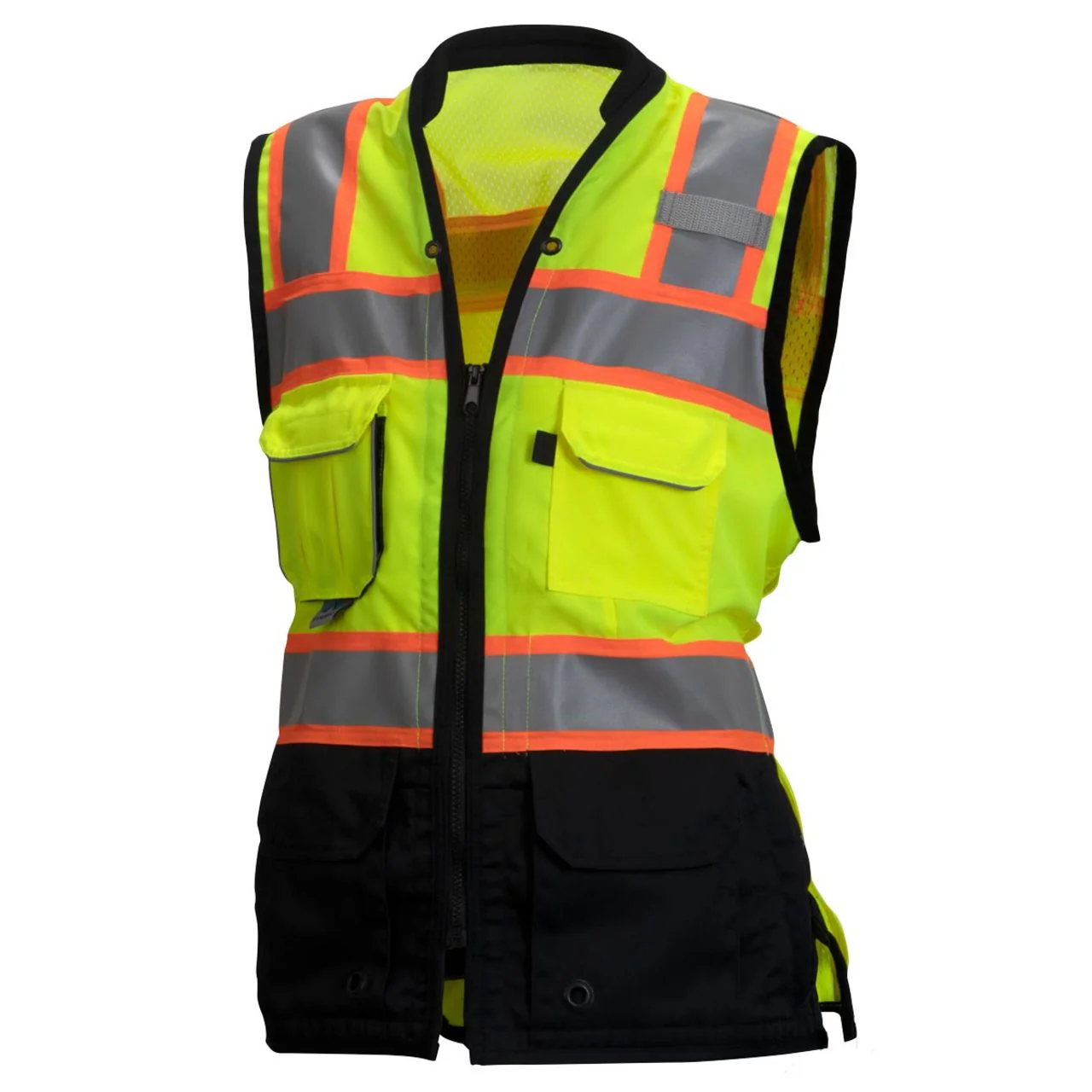 Pyramex RVZF61 Women's Type R Class 2 Hi-Vis Black Bottom Safety Vest - Image 2