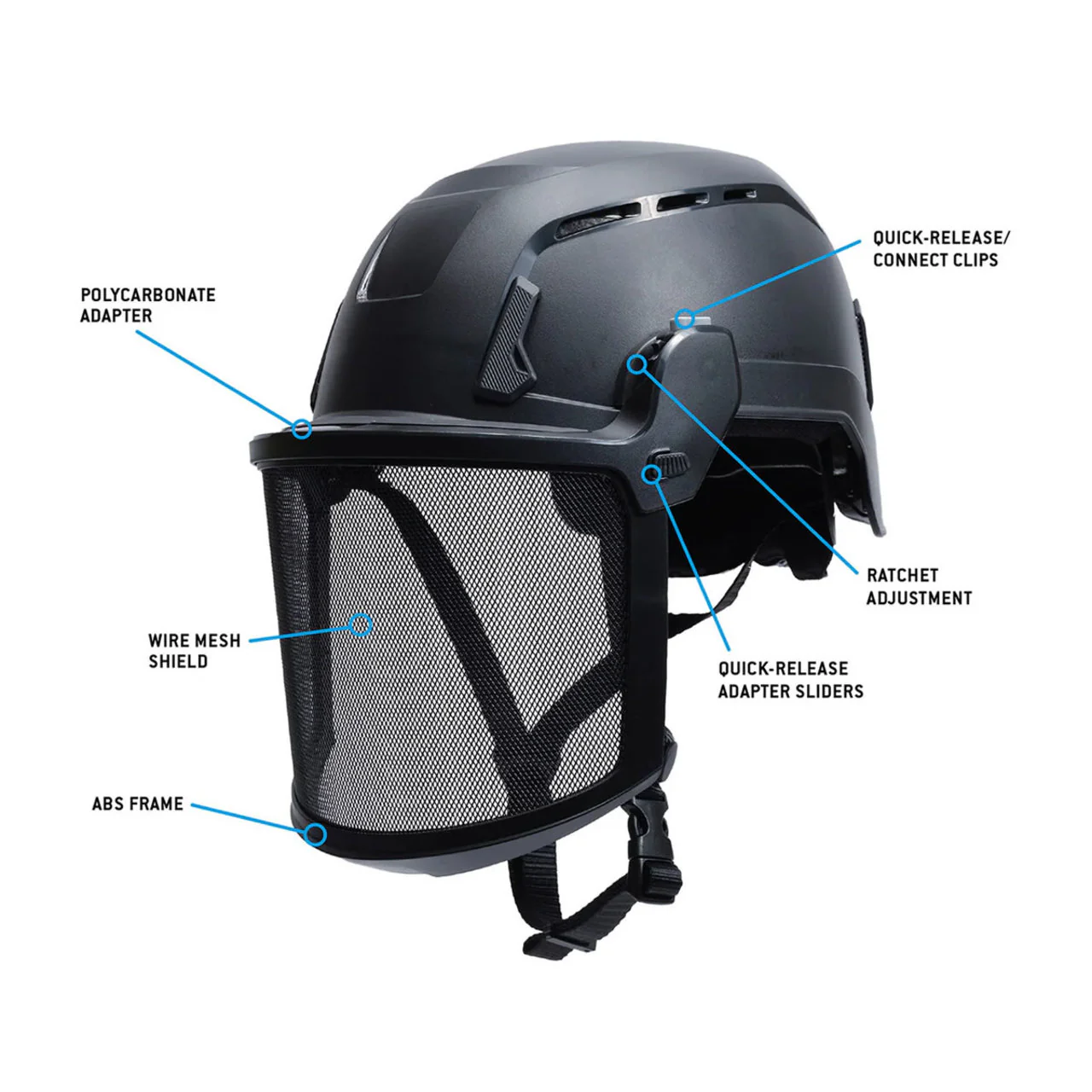 Pyramex SL T2 Wire Mesh Face Shield - HPT2FVM60 - Image 3