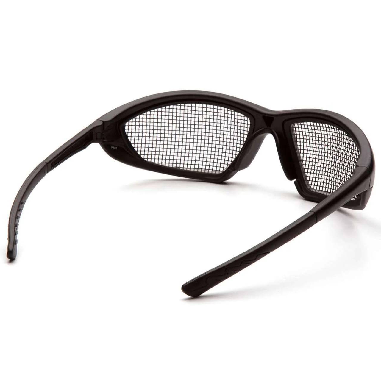 Pyramex Trifecta Safety Glasses, Wire Mesh Lens, Black Frame - Image 4