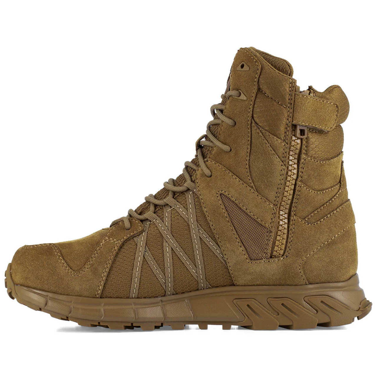 Reebok Men's Trailgrip 8" Tactical Side Zipper EH Soft Toe Boots, RB3462 - Image 3