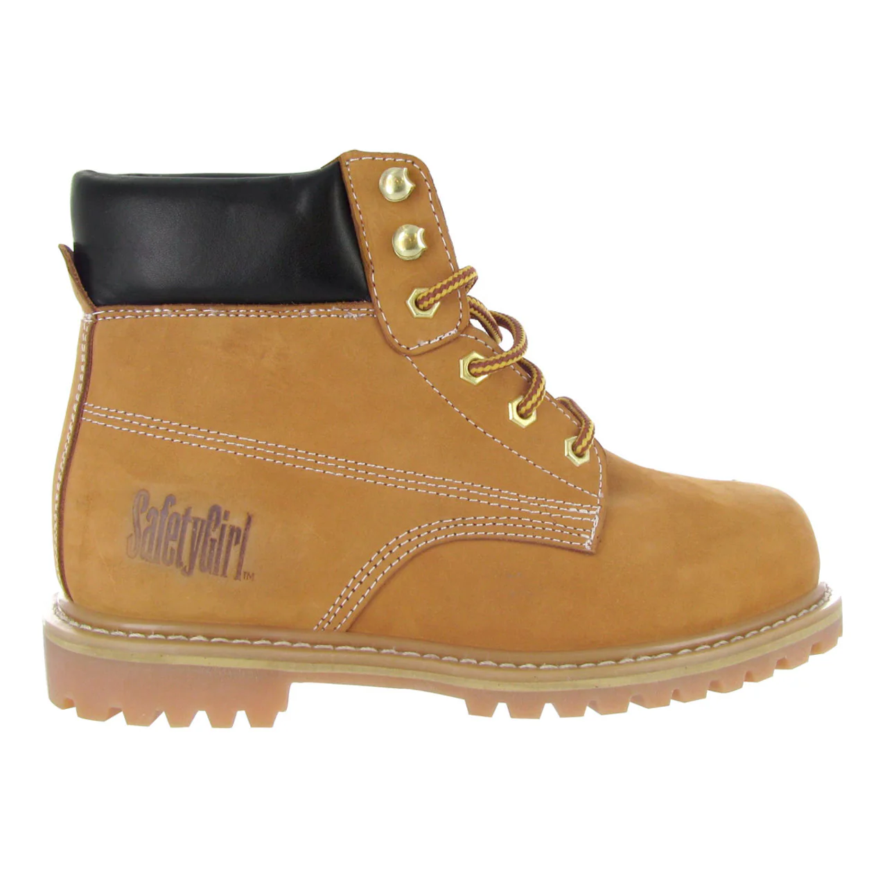 Safety Girl Women's Steel Toe Work Boots - Tan - Image 5