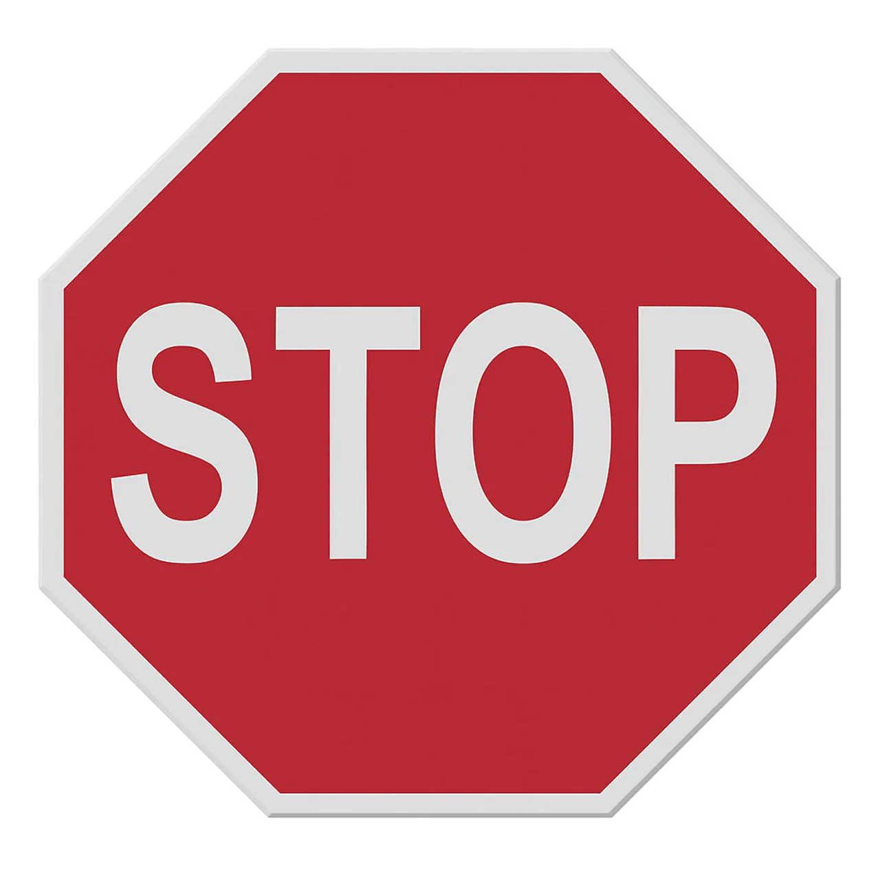 Stop Sign, 24 in x 24 in, Engineer Grade Reflective Aluminum
