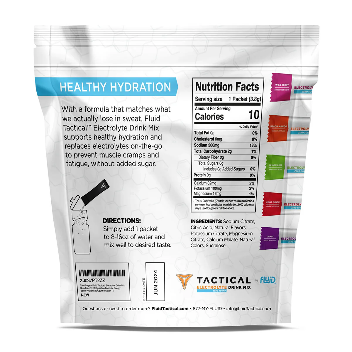 Tactical Hydration Zero Sugar Electrolyte Drink Mix - Image 9