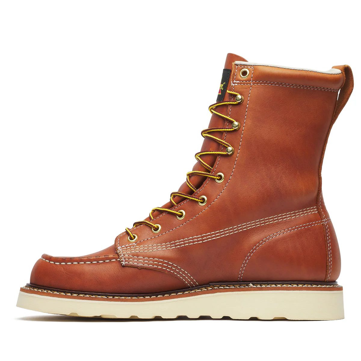 Thorogood Men's American Heritage 8" Moc Toe MAXWear Wedge™ Soft Toe Boots, 814-4201, Tobacco - Image 4