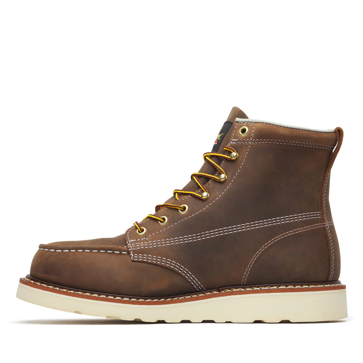 Thorogood Men's American Heritage 6" Trail Moc Toe MAXWear Wedge™ Safety Toe Boots, 804-4575, Crazy Horse - Image 4