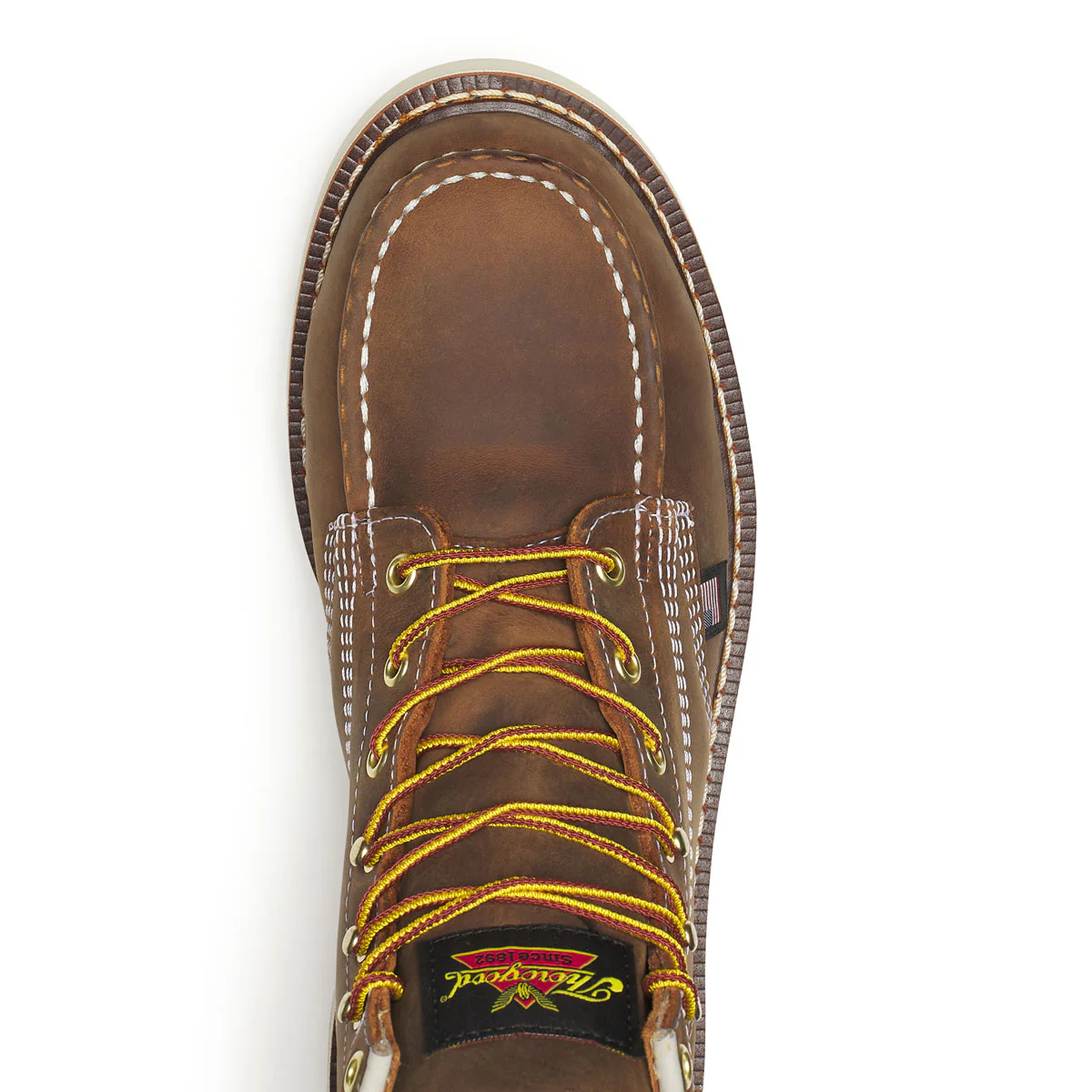 Thorogood Men's American Heritage 6" Trail Moc Toe MAXWear Wedge™ Safety Toe Boots, 804-4575, Crazy Horse - Image 5