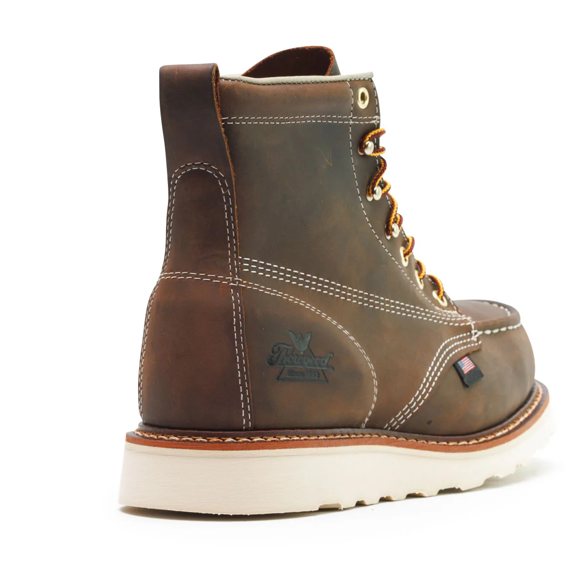 Thorogood Men's American Heritage 6" Trail Moc Toe MAXWear Wedge™ Safety Toe Boots, 804-4575, Crazy Horse - Image 6
