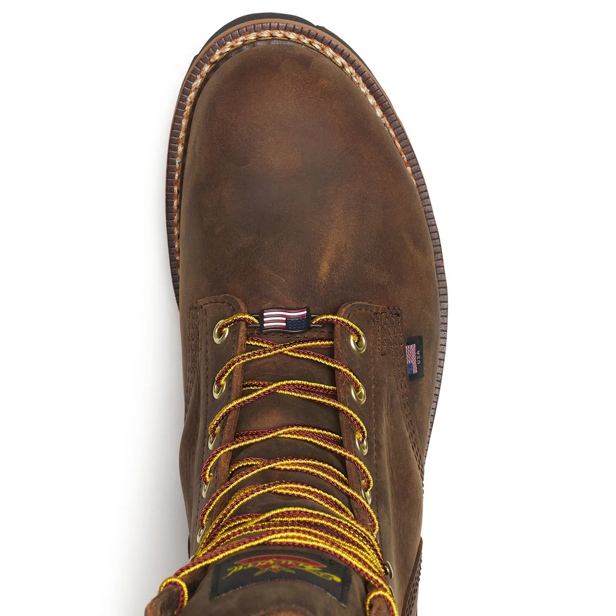 Thorogood Men's Logger Series 9" Waterproof Steel Toe Boots, 804-3555, Brown Stud Horse - Image 4