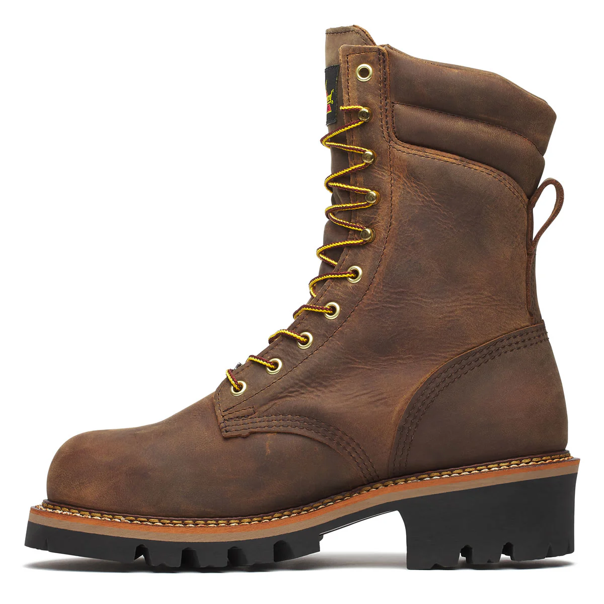Thorogood Men's Logger Series 9" Waterproof Steel Toe Boots, 804-3555, Brown Stud Horse - Image 5