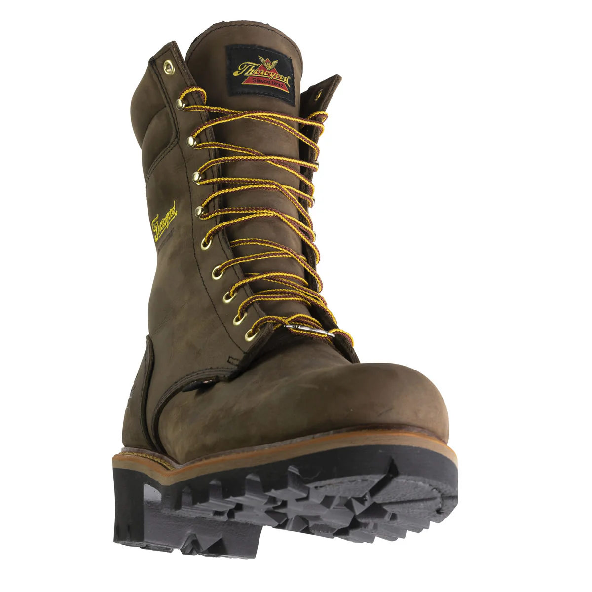 Thorogood Men's Logger Series 9" Waterproof Steel Toe Boots, 804-3555, Brown Stud Horse - Image 8