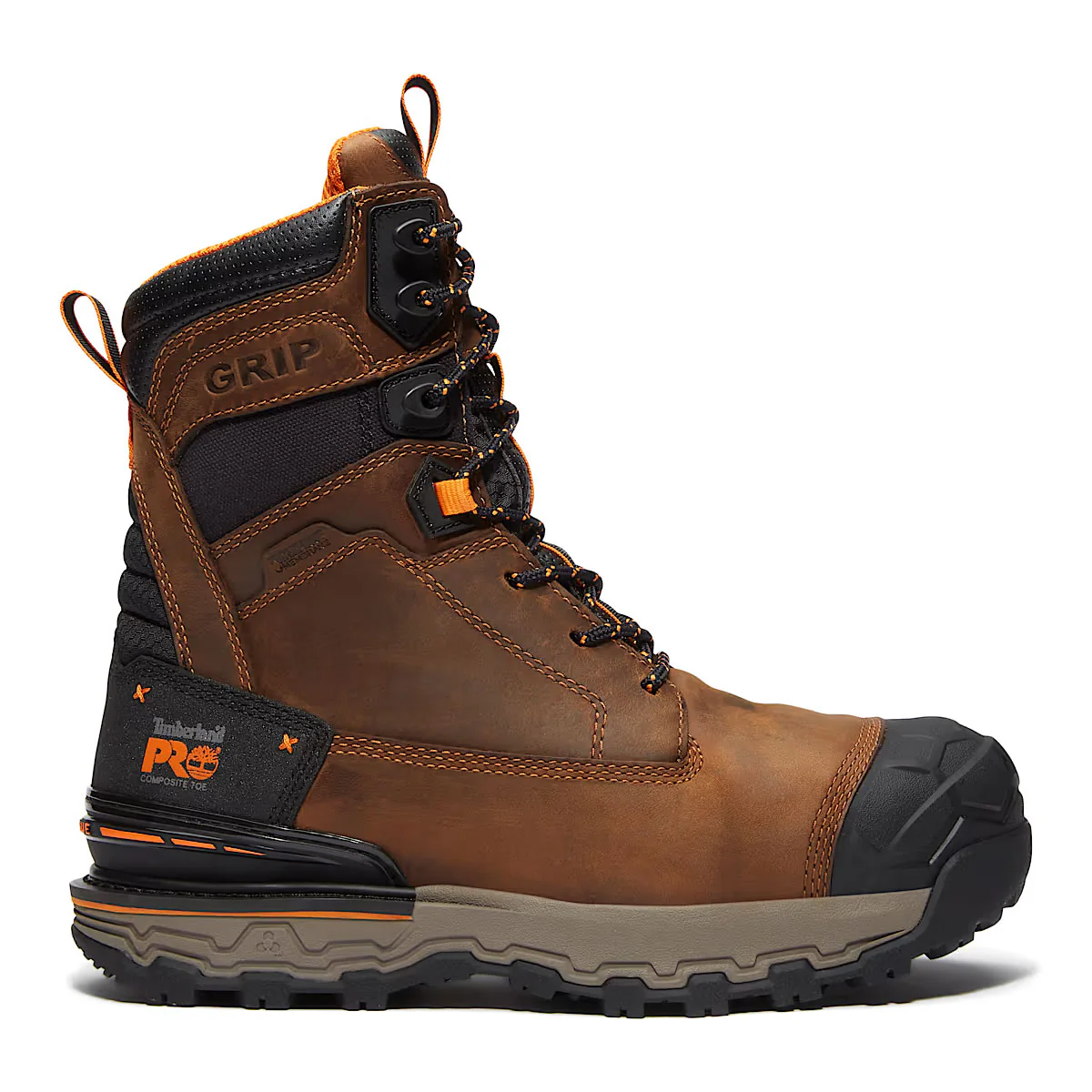 Timberland PRO 8" Boondock Ultralight Comp-Toe Waterproof Insulated Boots, TB0A646FEM4, Brown