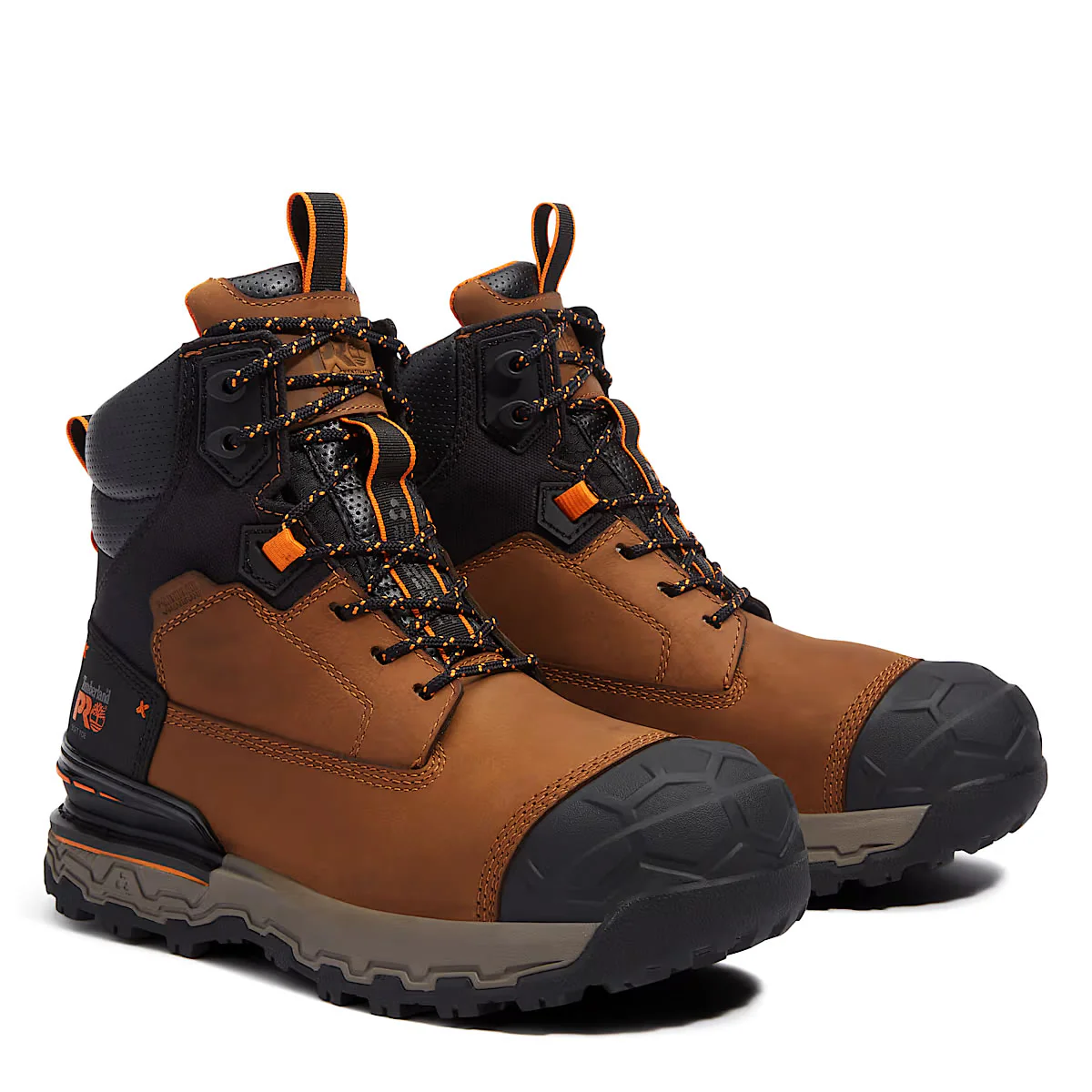 Timberland PRO Men's 6" Boondock Ultralight Soft Toe Waterproof Boots, TB0A648BEM8, Brown - Image 2