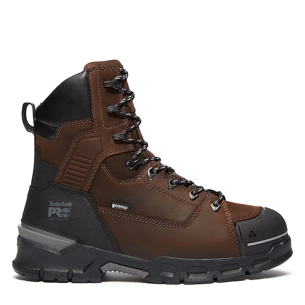 Timberland PRO 8" Endurance EV Comp-Toe Waterproof Insulated CSA Boots, Brown, Medium