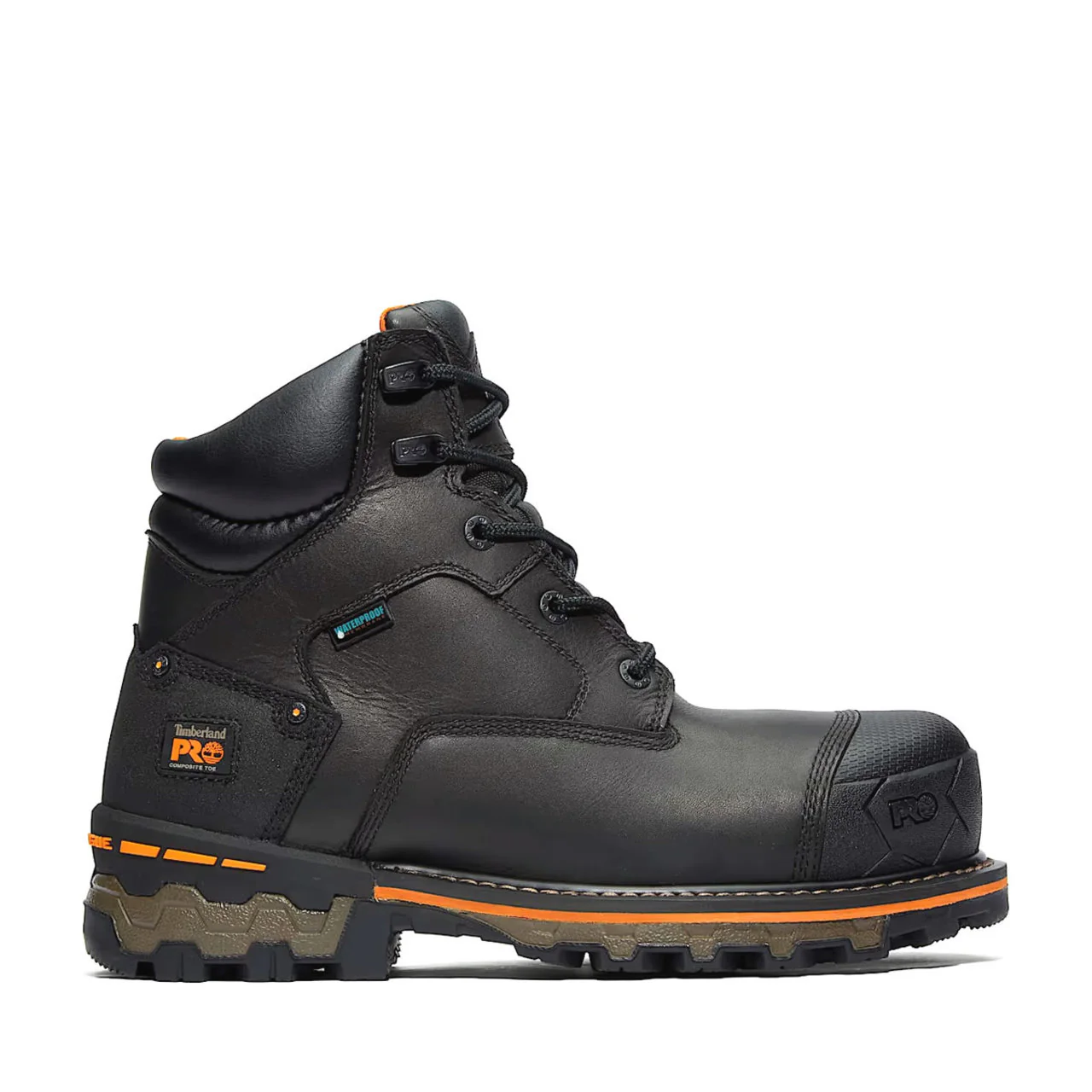 Timberland PRO Men's Boondock 6" Waterproof EH Composite Toe Work Boots, TB1A1FZP0011, Black