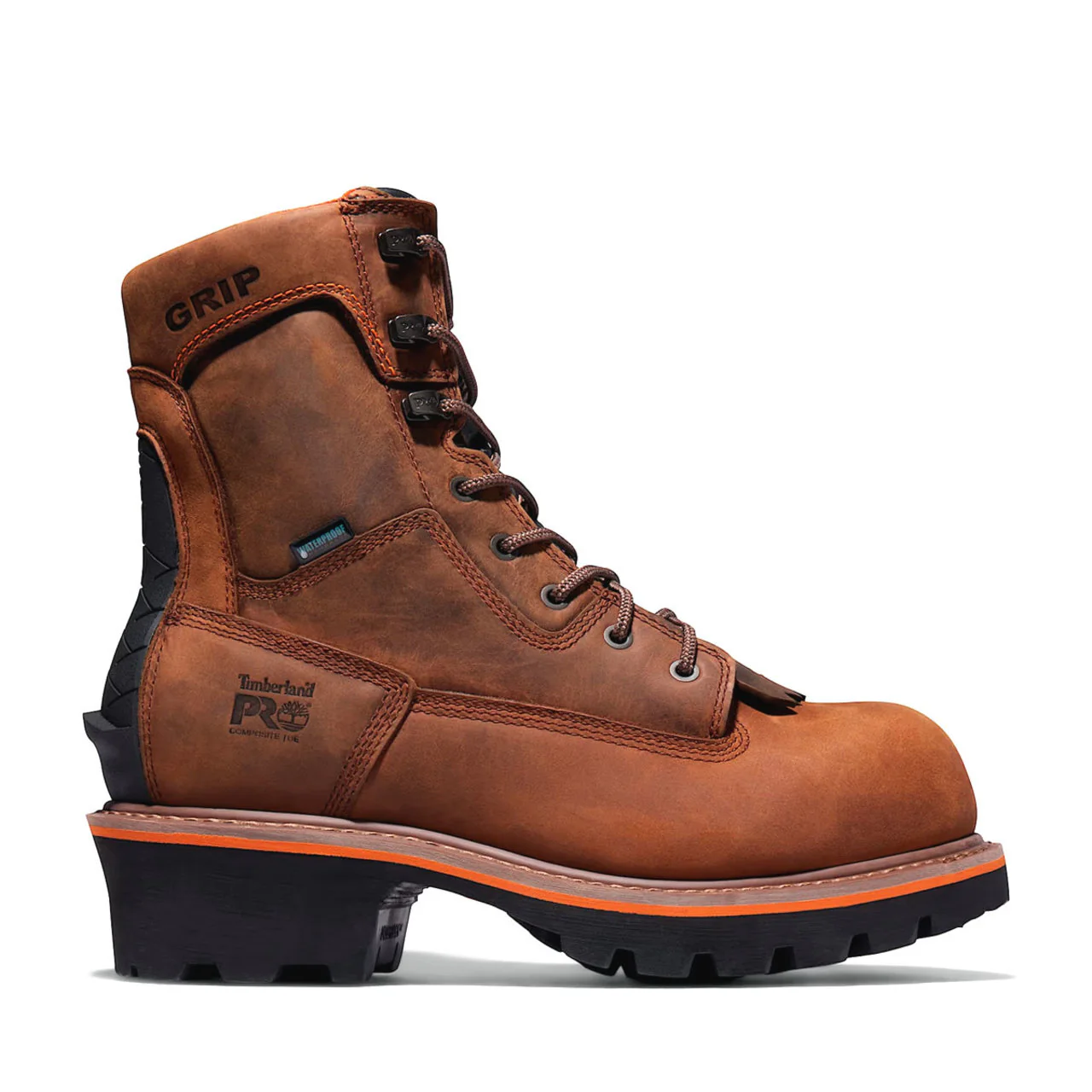 Timberland PRO Men's Evergreen 8" Waterproof EH Composite Toe Logger Boots, TB1A267H2141