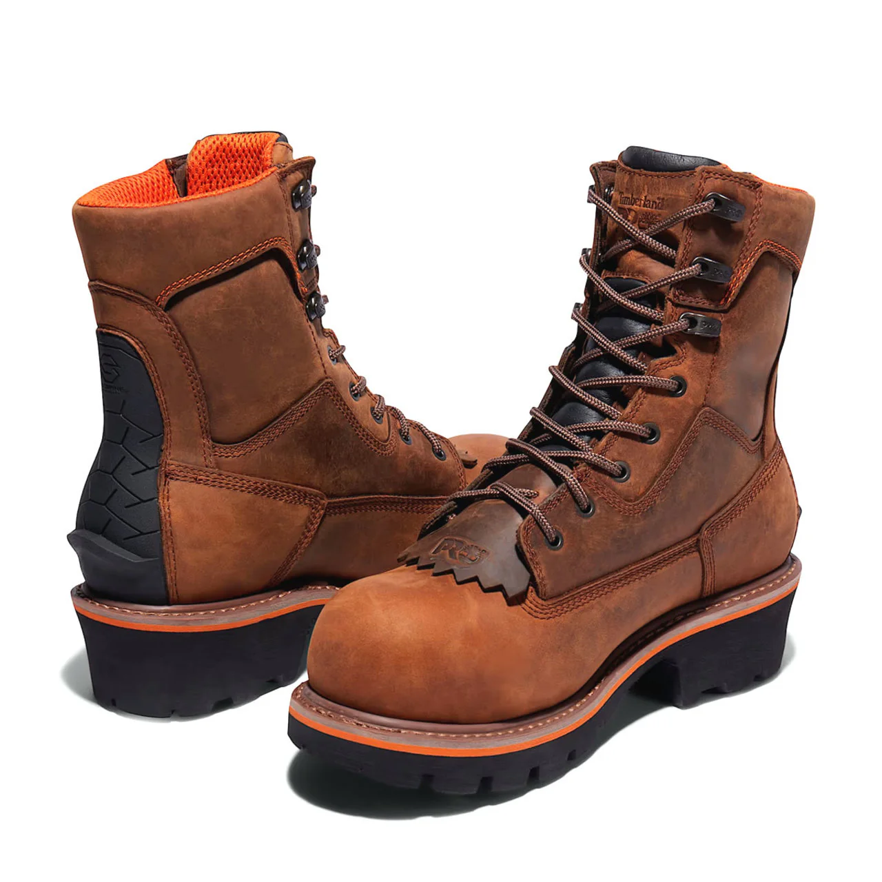 Timberland PRO Men's Evergreen 8" Waterproof EH Composite Toe Logger Boots, TB1A267H2141 - Image 4