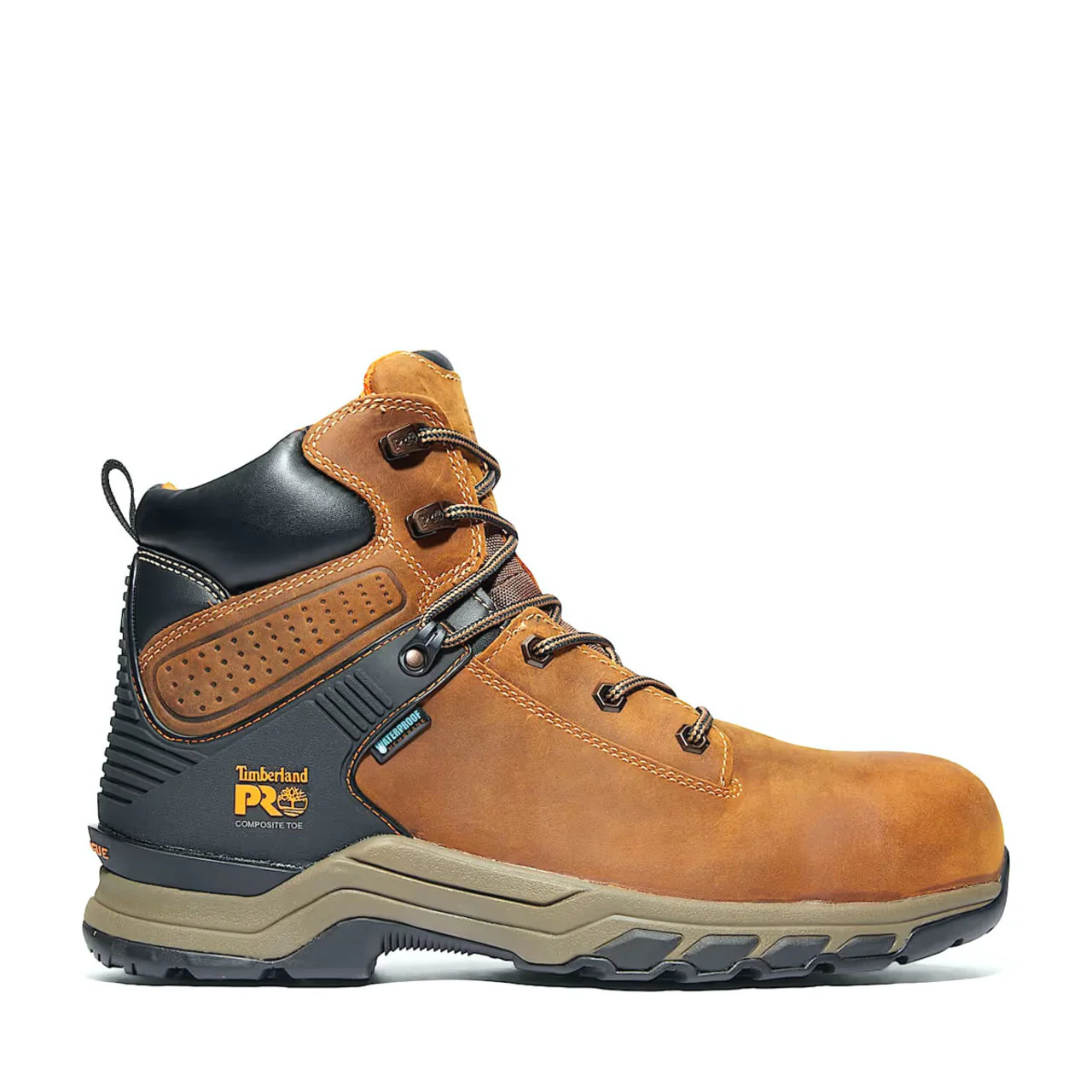 Timberland PRO Men's Hypercharge 6" Waterproof EH Composite Toe Work Boots, TB1A1RVS214, Brown