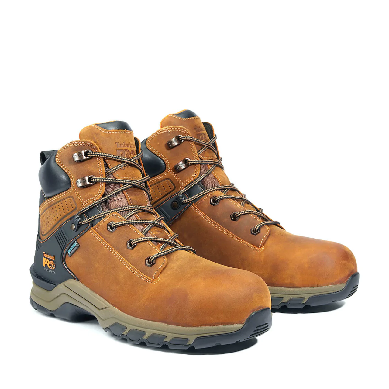Timberland PRO Men's Hypercharge 6" Waterproof EH Composite Toe Work Boots, TB1A1RVS214, Brown - Image 2