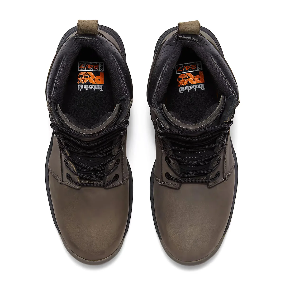 Timberland PRO Men's 6" Montauk Soft Toe Waterproof Leather Boots, TB0A647QEJO, Gray - Image 4