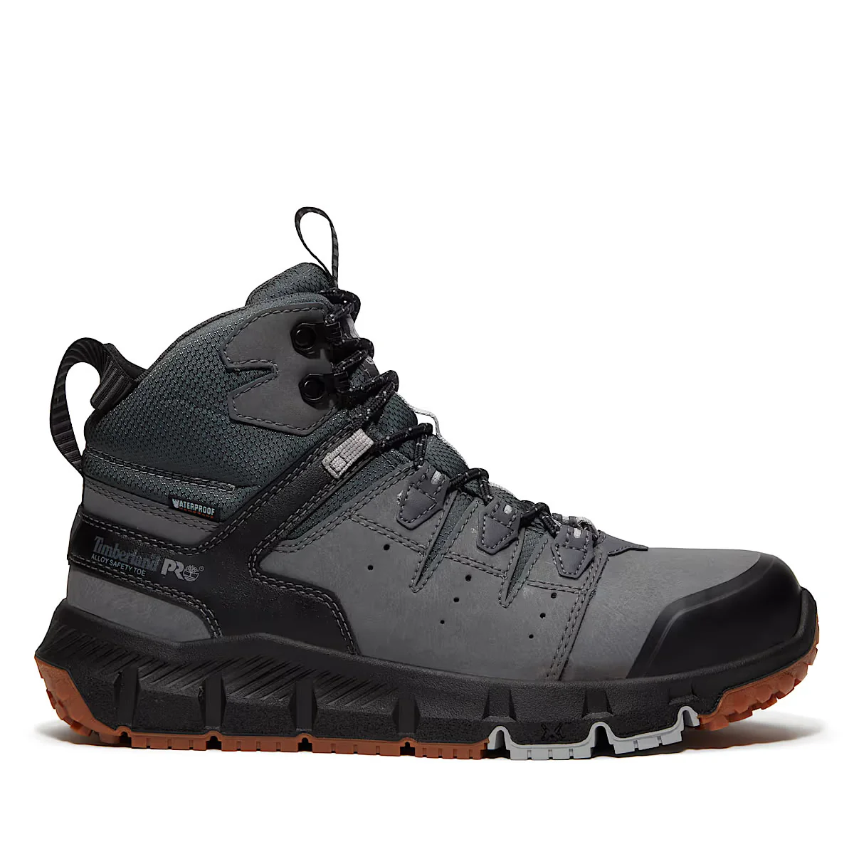 Timberland PRO Men's 6" Tempe Alloy-Toe Waterproof Leather Boots, TB0A67G3EJO, Gray