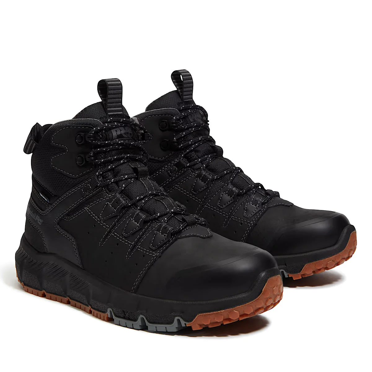Timberland PRO Men's 6" Tempe Soft-Toe Waterproof Leather Boots, TB0A63WQEK5, Black - Image 2
