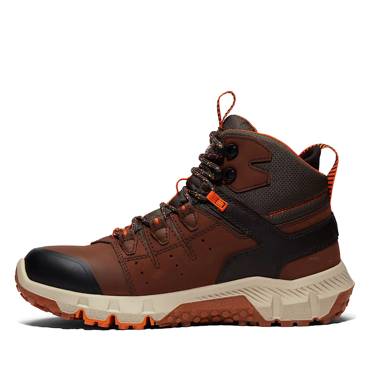 Timberland PRO Men's 6" Tempe Soft-Toe Waterproof Leather Boots, Brown, Medium - Image 3
