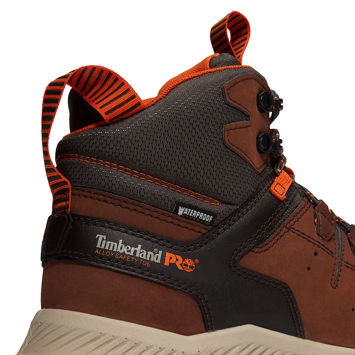 Timberland PRO Men's 6" Tempe Soft-Toe Waterproof Leather Boots, Brown, Medium - Image 5