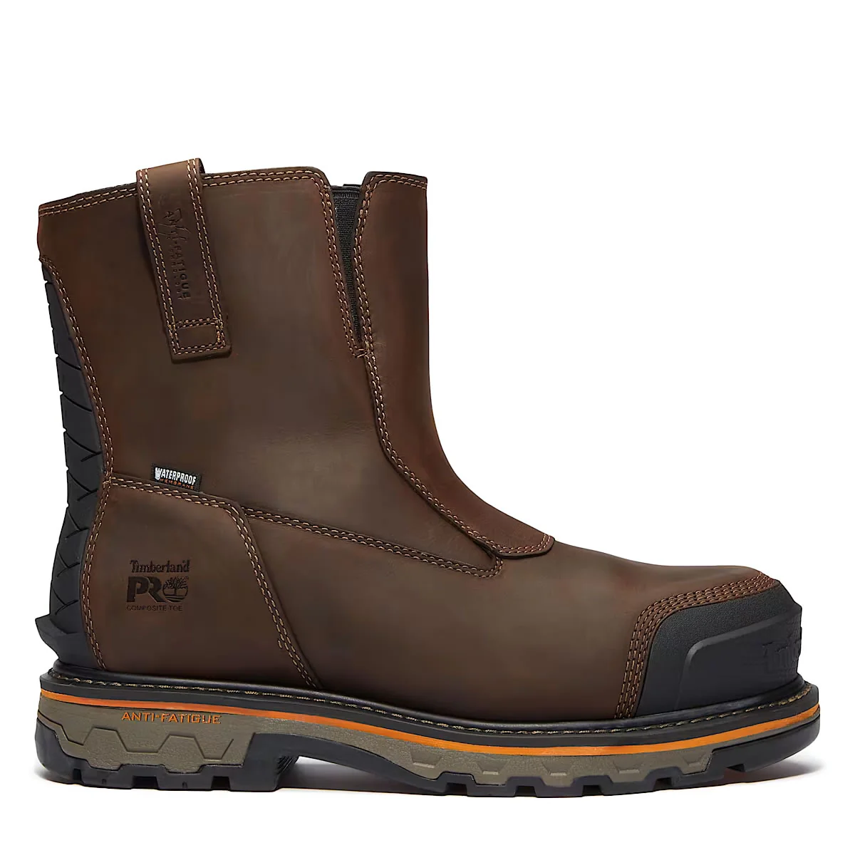 Timberland PRO True Grit Chelsea Comp-Toe Waterproof Boots, TB0A67QKW01, Brown