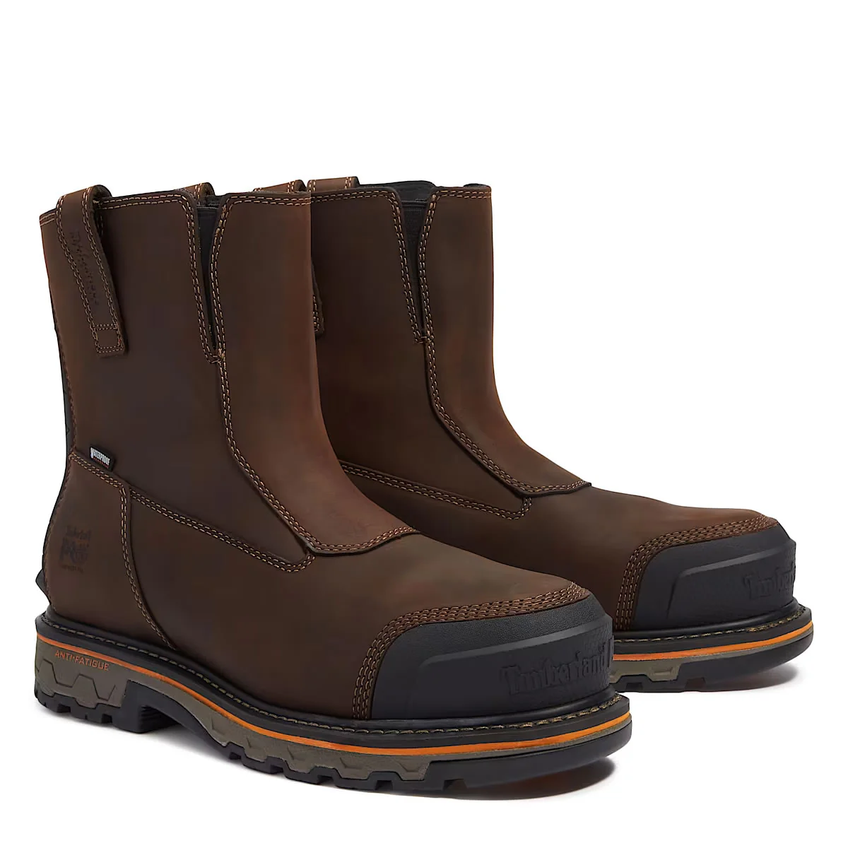 Timberland PRO True Grit Chelsea Comp-Toe Waterproof Boots, TB0A67QKW01, Brown - Image 2