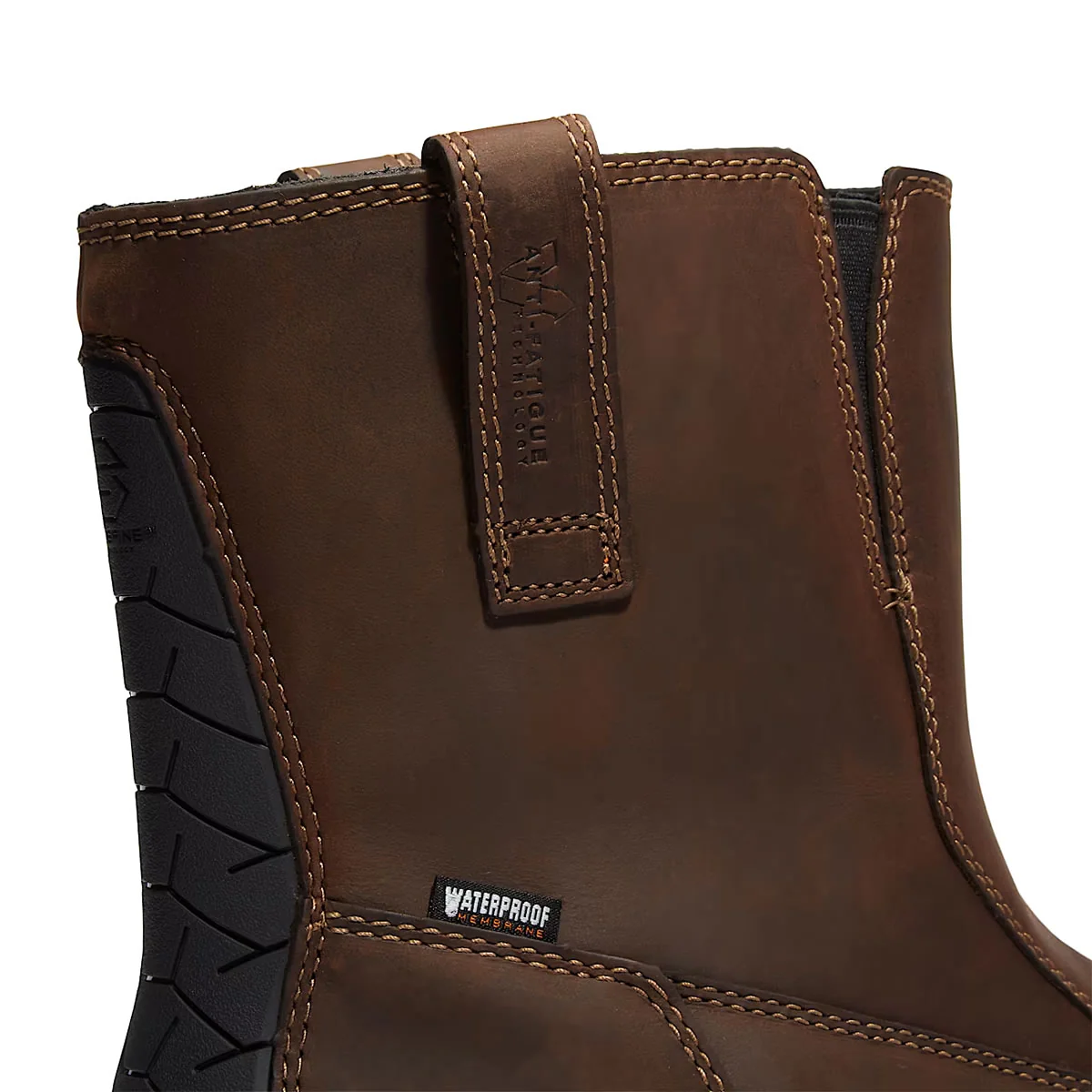 Timberland PRO True Grit Chelsea Comp-Toe Waterproof Boots, TB0A67QKW01, Brown - Image 5