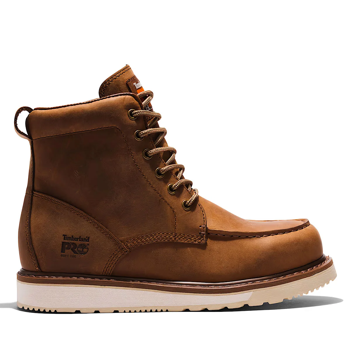 Timberland PRO Men's 6" Wedge Soft Toe Work Boots, TB1A5SXH214, Brown