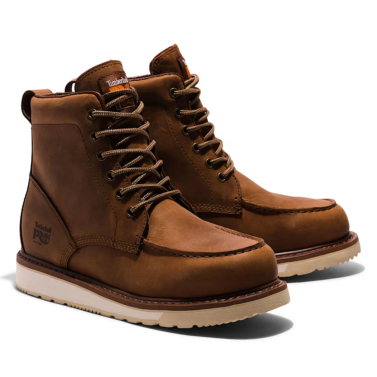 Timberland PRO Men's 6" Wedge Soft Toe Work Boots, TB1A5SXH214, Brown - Image 2