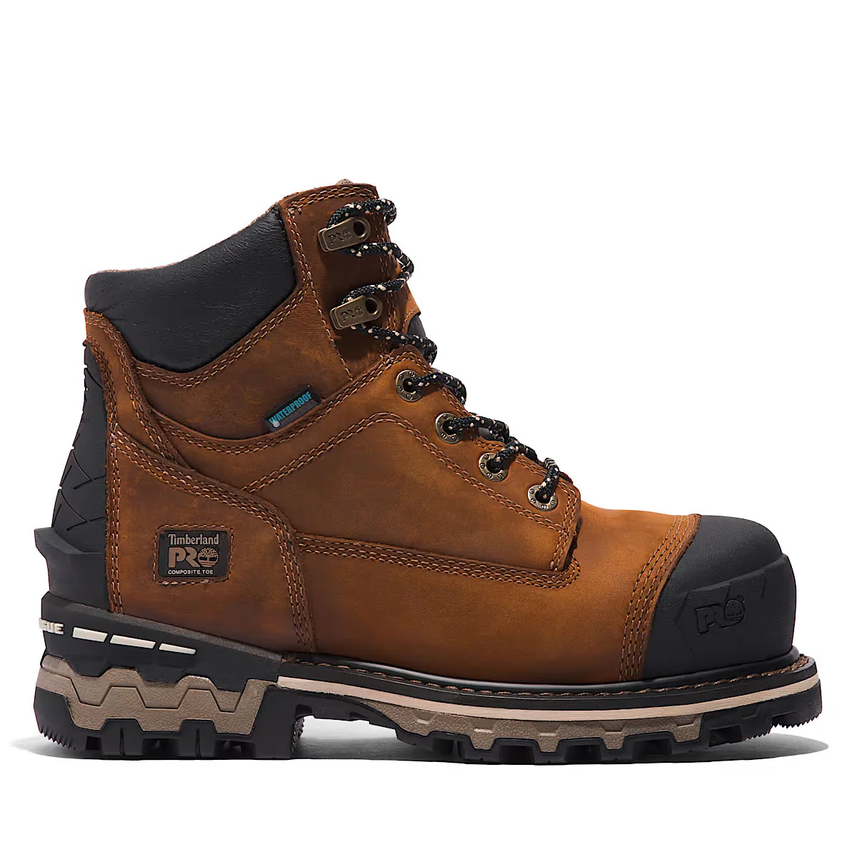 Timberland PRO Women's 6" Boondock Comp-Toe Waterproof Boots, TB1A5R9T214, Brown