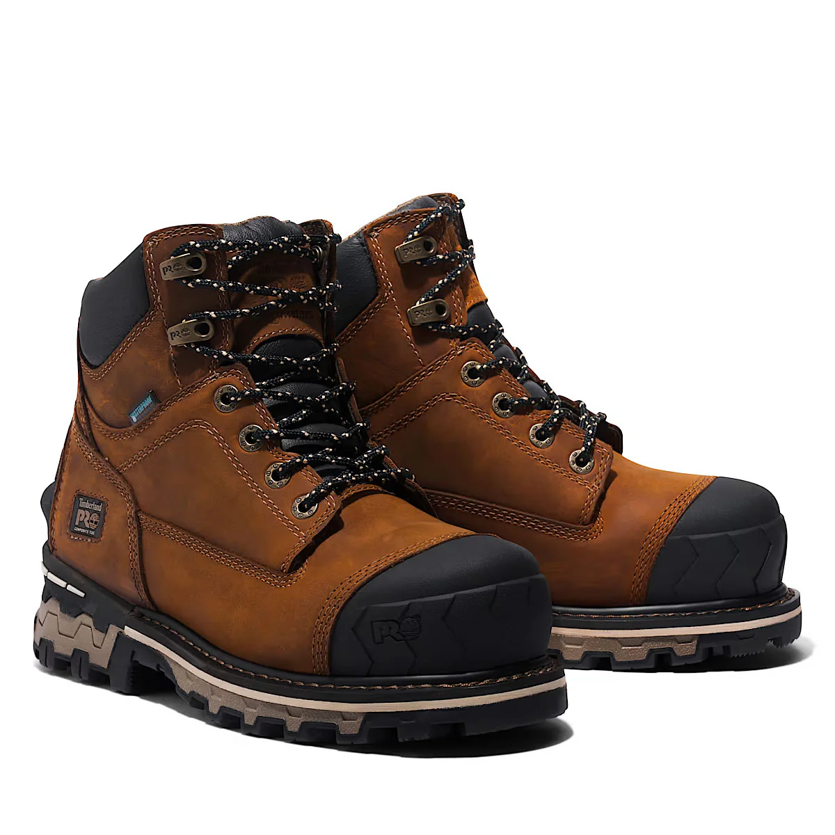 Timberland PRO Women's 6" Boondock Comp-Toe Waterproof Boots, TB1A5R9T214, Brown - Image 2